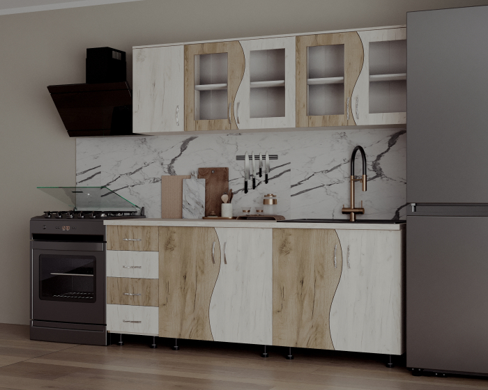 Bucatarie CIP S Stejar K001 K002 2m [3]