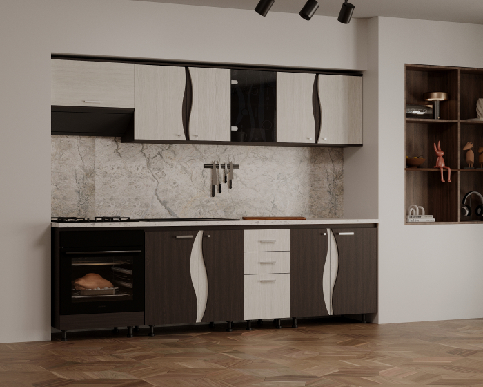 Bucatarie CIP3S C2 Wenge Alb [3]