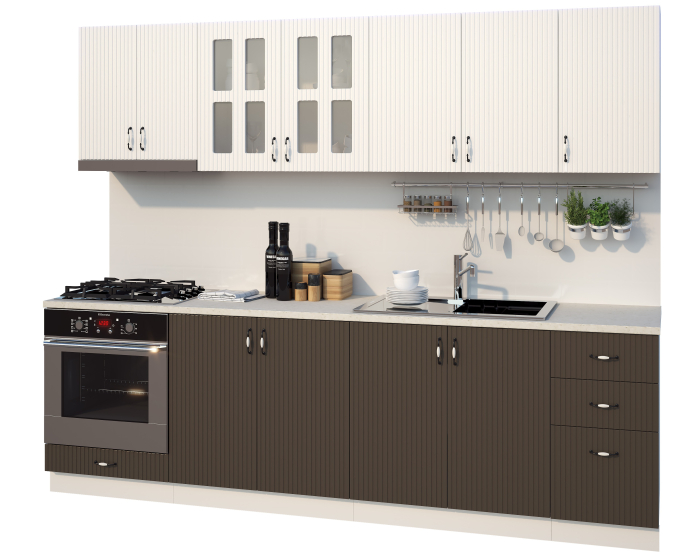 BUCATARIE CORA RIFLAJ  MDF 2,6M [5]