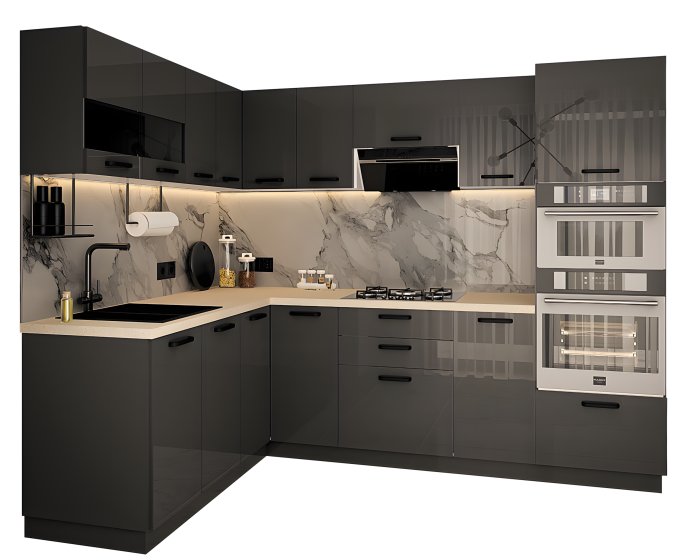 Bucatarie Daria colt V1 Antracit [6]