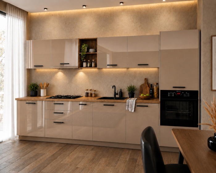 Bucatarie Daria MDF V1Cappuccino 340x60x200cm [2]