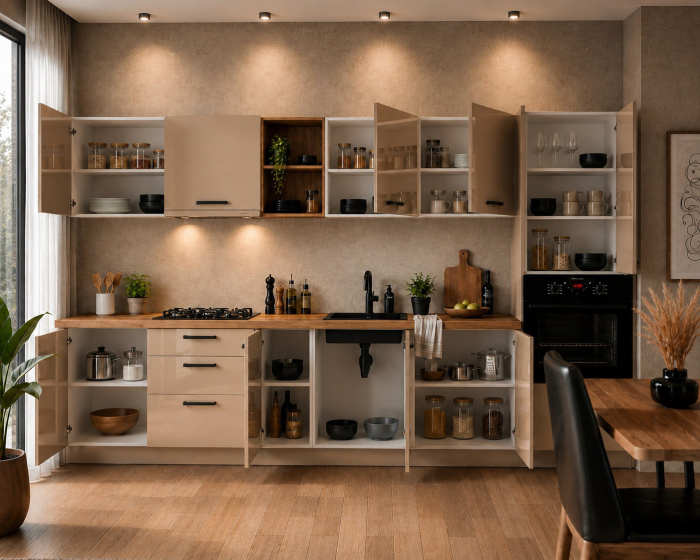 Bucatarie Daria MDF V1Cappuccino 340x60x200cm [3]