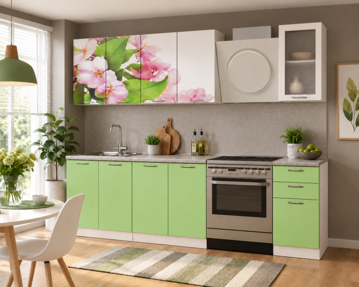 Bucatarie Famp Mar Verde 200x60x214 cm [3]