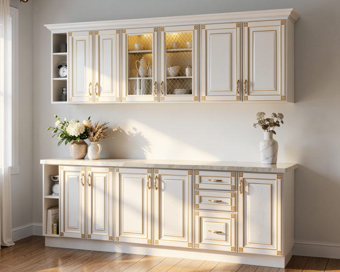 Bucatarie Imperia MDF Alb 2.4 m [2]