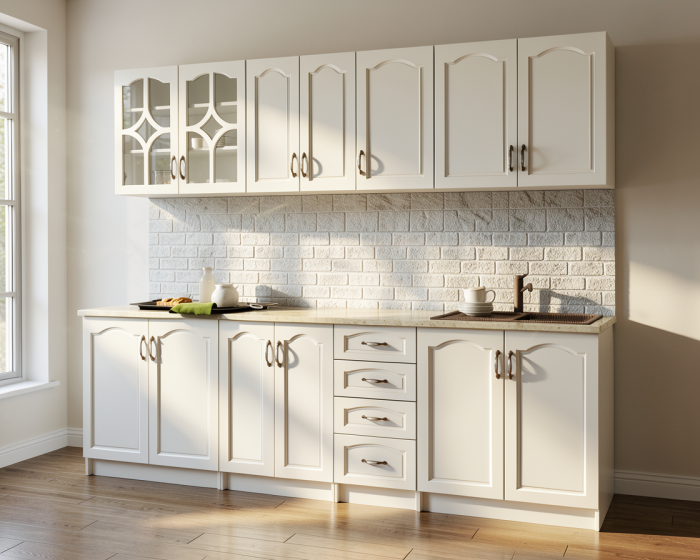 Bucatarie Olea MDF Ro ALB 2.6 m [2]