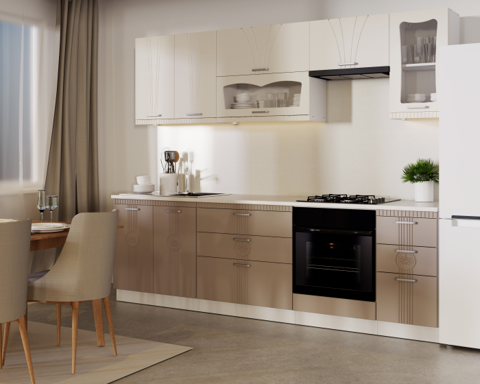 Bucatarie Palermo RO Crem Cappuccino 2.62 m [9]