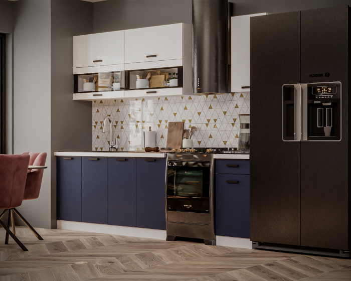 Bucatarie Tehno New MDF Ultramarin 2.0 m [3]