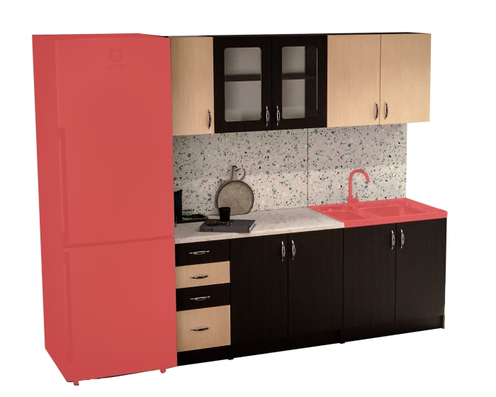 Bucatarie Venus Ro  Wenge Mesteacan 2.0m [4]