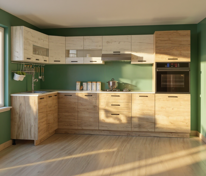 Bucatarie Vio Pe Colt Stejar K003/K001 [2]