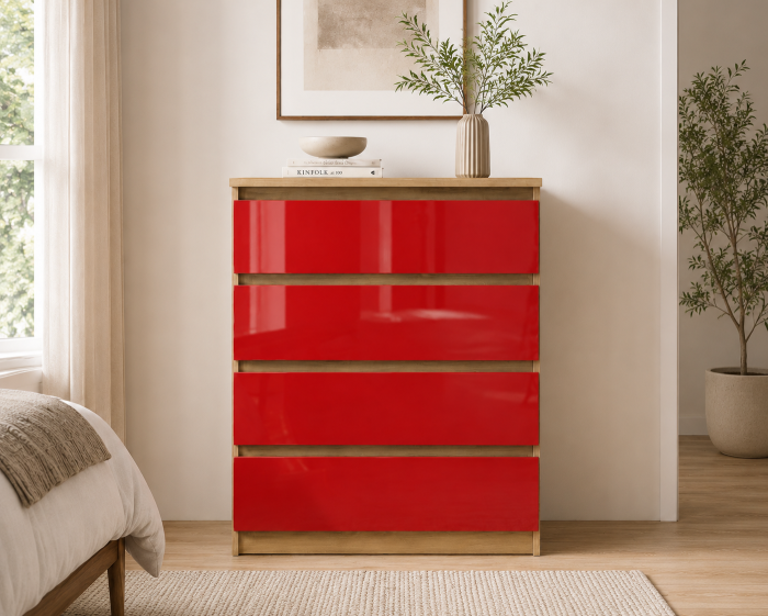 Comoda Aria Ro 4 sertare 70x40x96cm [2]