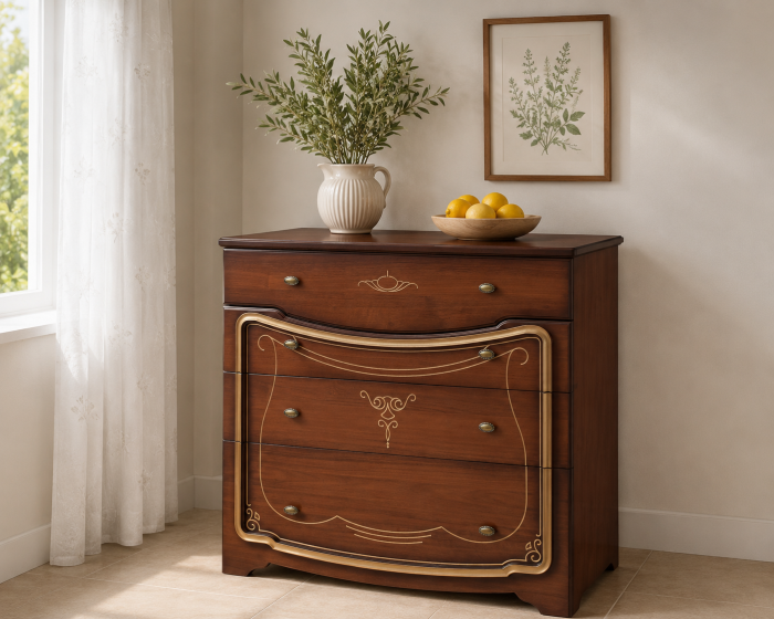 Comoda Olesia Nuc 91x44x85 cm [2]