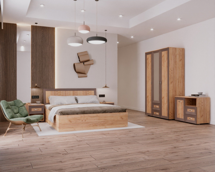 Dormitor Cezar, 120x53x204 cm, K003
