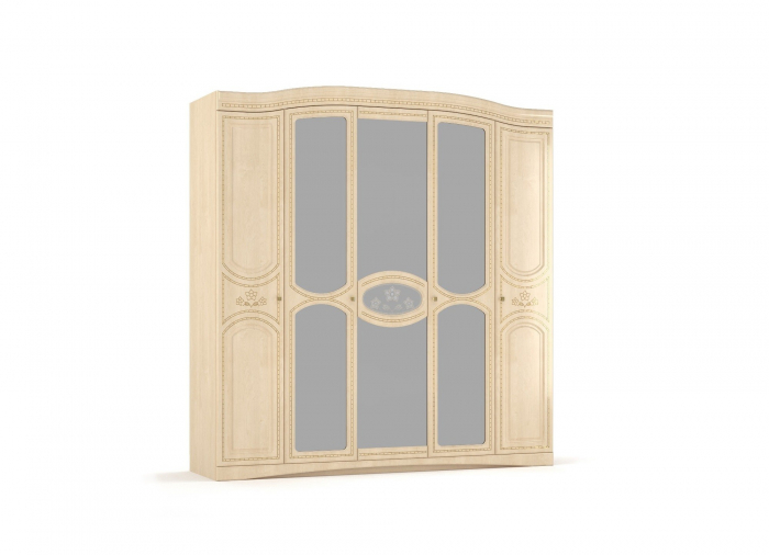 Dormitor Milano netapitat 5-usi UA, mesteacan [4]