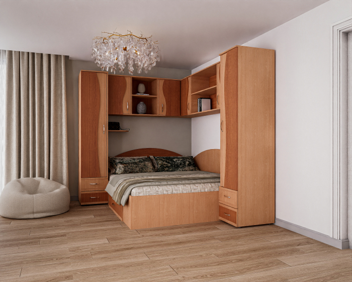 Dormitor Tineret Colt S, Fag+Cires 187x51/247x200 cm [2]