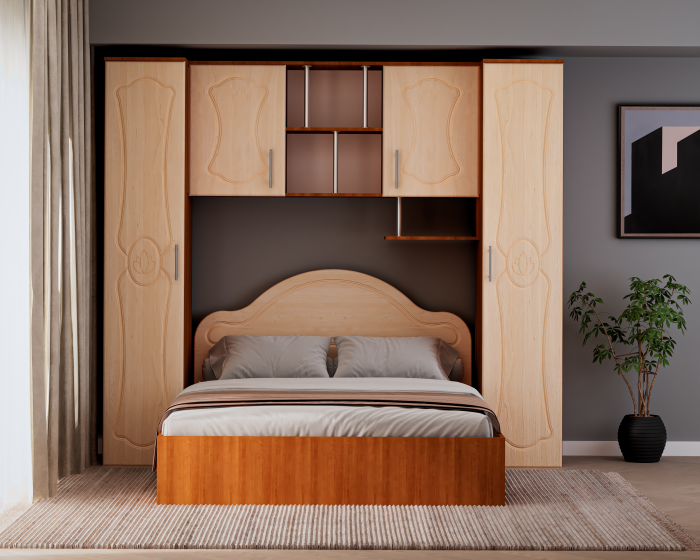 Dormitor Tineret Mdf Cires+Mesteacan