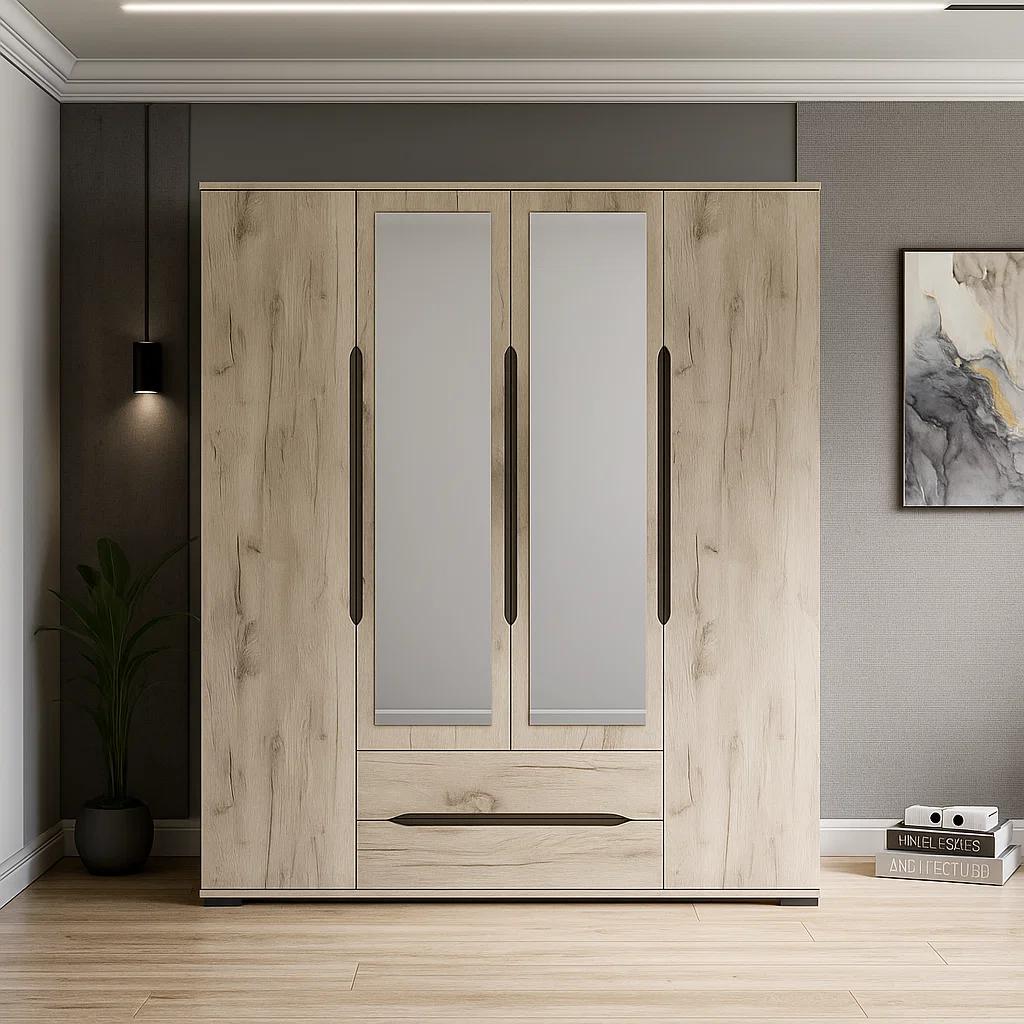 Dormitor Valencia Dulap 4 Usi Stejar K002 [5]