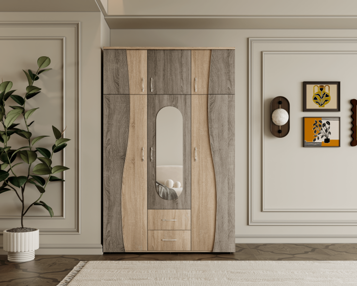 Dulap 3U S 120x50x198cm Sonoma+Truffe [1]