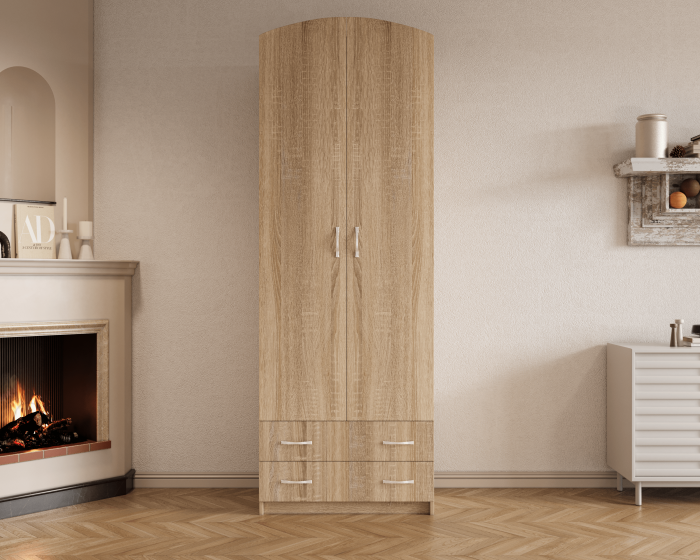 Dulap-4 ( 2U+2S ) Ro, 74x54x212 cm Sonoma