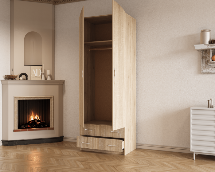 Dulap-4 ( 2U+2S ) Ro, 74x54x212 cm Sonoma [3]