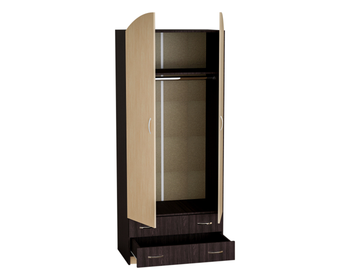 Dulap-4  2U 2S RO Wenge Mesteacan 74x54x212 cm [10]