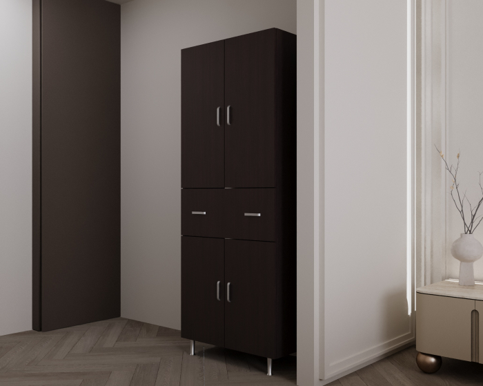 Dulap 4Usi -1S , 70x35x180 cm Wenge