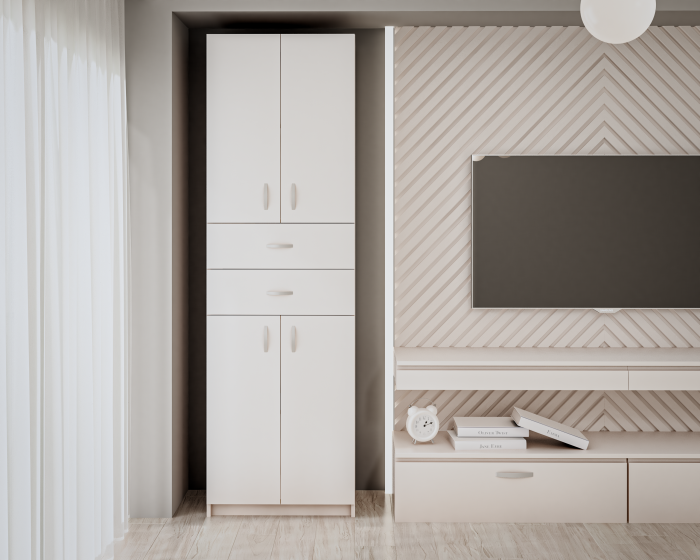 Dulap KSC-11 Ro, 60x37x196 cm, Alb [3]