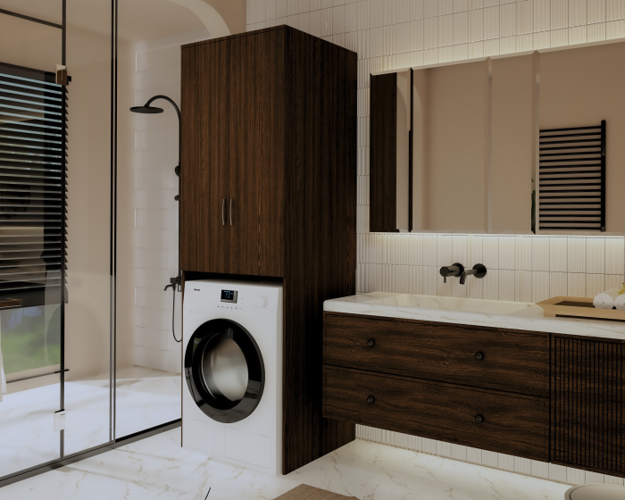 Dulap MS 2U Polite, 65x60x199 cm, Wenge [1]