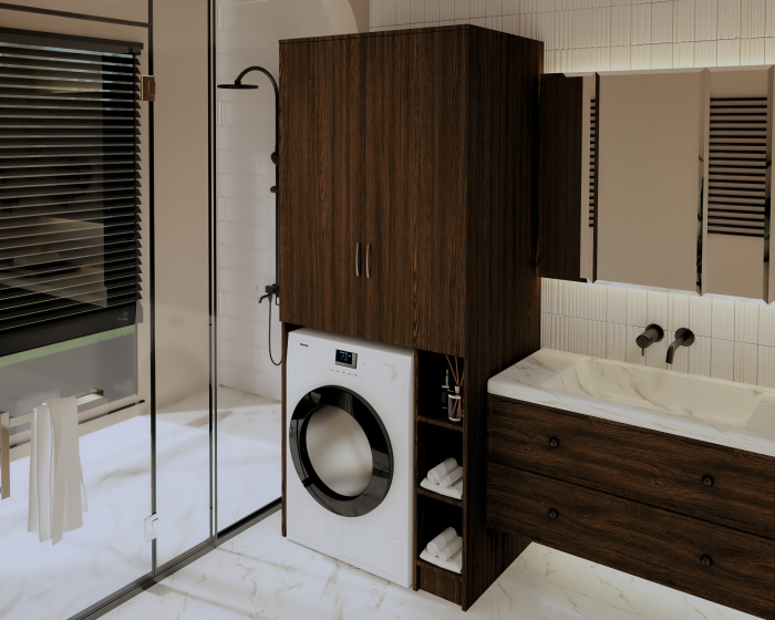 Dulap MS 2U Polite, 85x60X199 cm, Wenge [4]
