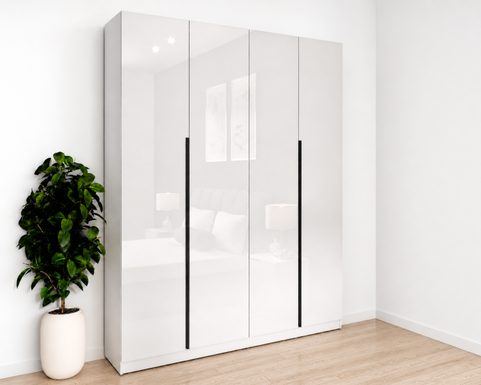Dulap Prestige 4 Usi  Acril Alb [3]