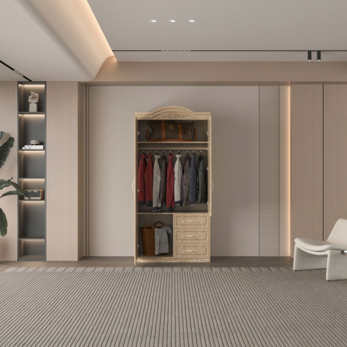 Dulap ZQW-009MDF - 2U/3S, 100x50x200 cm [3]