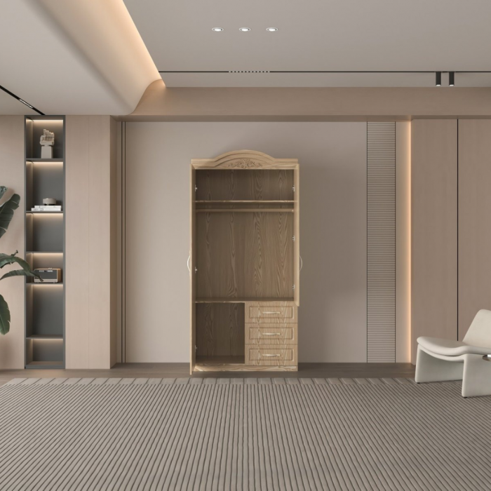 Dulap ZQW-009MDF - 2U/3S, 100x50x200 cm [2]