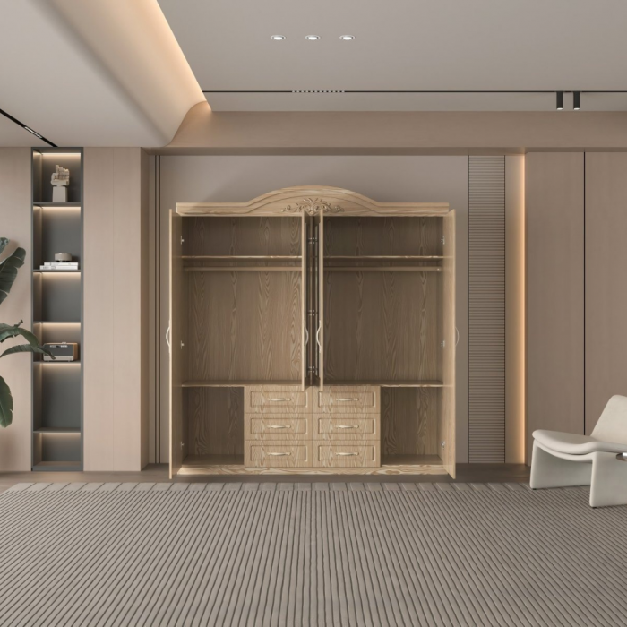 Dulap ZQW-009MDF - 4U/6S, 200x50x200 cm [2]