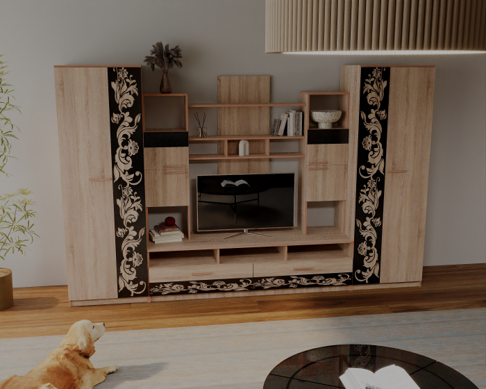 Living Baghira RO Sonoma Castan 330x52x212 cm [3]