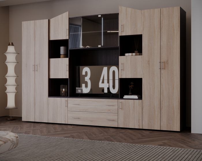 Living Fabiana Sonoma Wenge 300X44X201 cm [4]