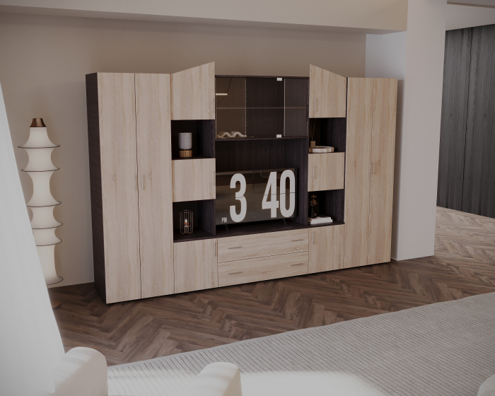 Living Fabiana Sonoma Wenge 300X44X201 cm [3]