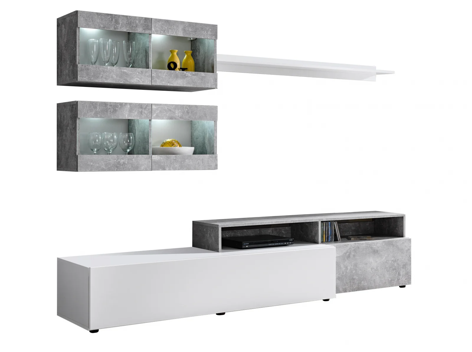 Living Light Alb Lucios, 210x45x170 cm [4]