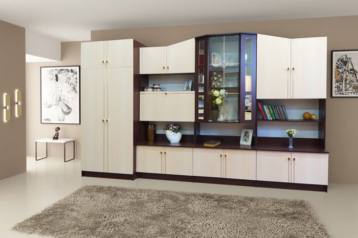 LIVING OSCAR UA 360x52x207cm, Wenge   Mesteacan