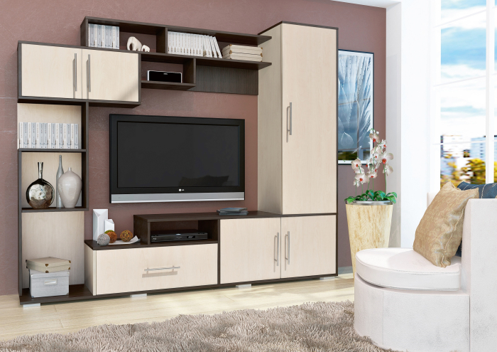 Living Pekin RO Wenge Mesteacan 210x40x179 cm [4]