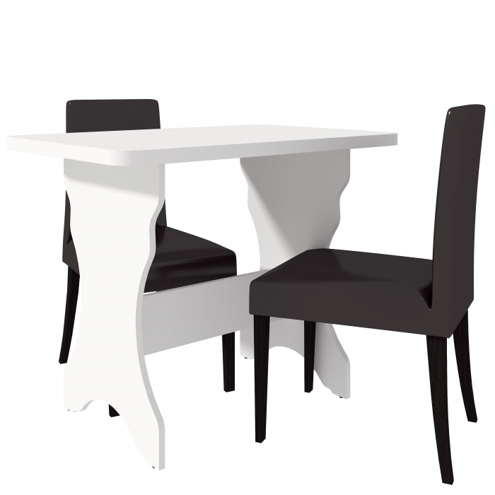 Masa bucatarie  KC-2 RO,90x60x73 cm, Alb [3]