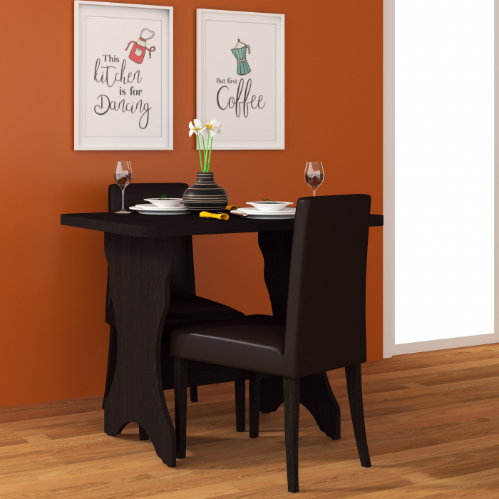 Masa bucatarie KC-2 UA, 90x60x73 cm, Wenge