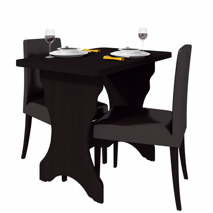 Masa bucatarie KC-2 UA, 90x60x73 cm, Wenge [3]