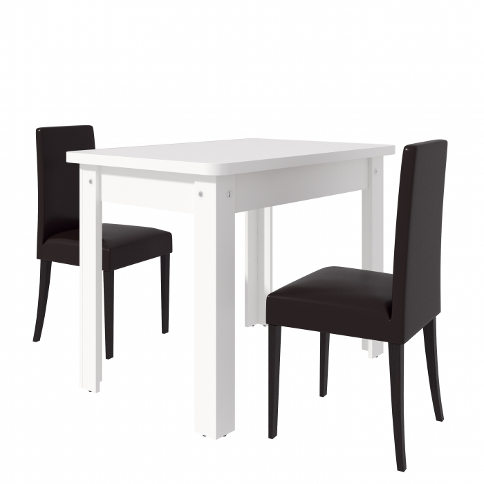 Masa Bucatarie KC-6 Ro Alb 100x67x77 cm [3]