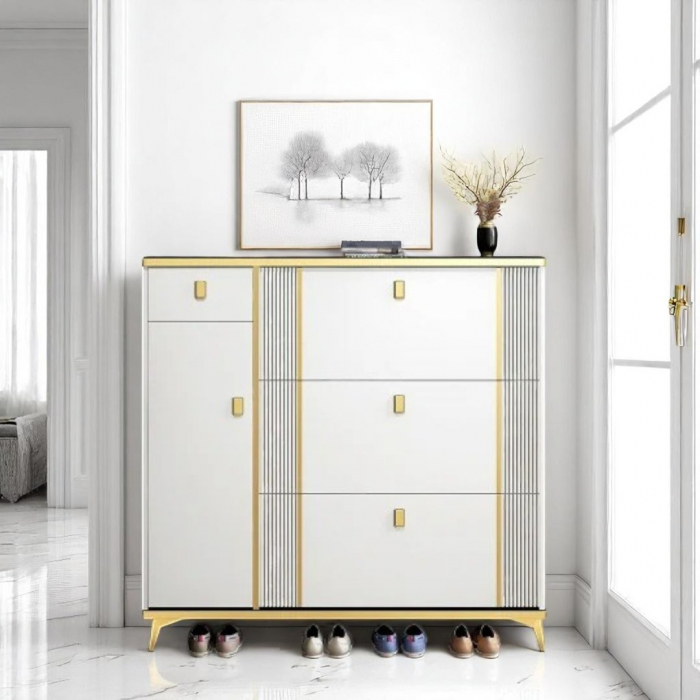 Pantofar 112-602 MDF White, 100x24x118cm [4]