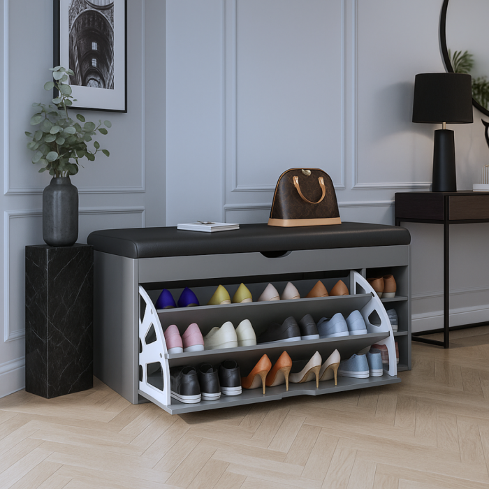 Pantofar 125 MDF Grey 100x30x51cm [2]