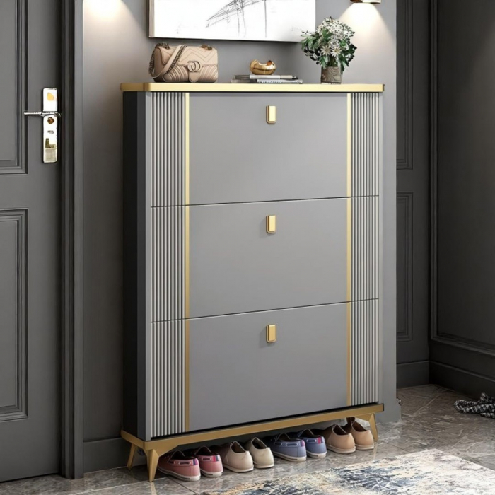 Pantofar 602 MDF Grey 100x24x118cm [2]