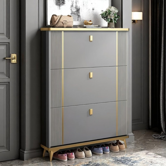 Pantofar 602 MDF Grey 100x24x118cm