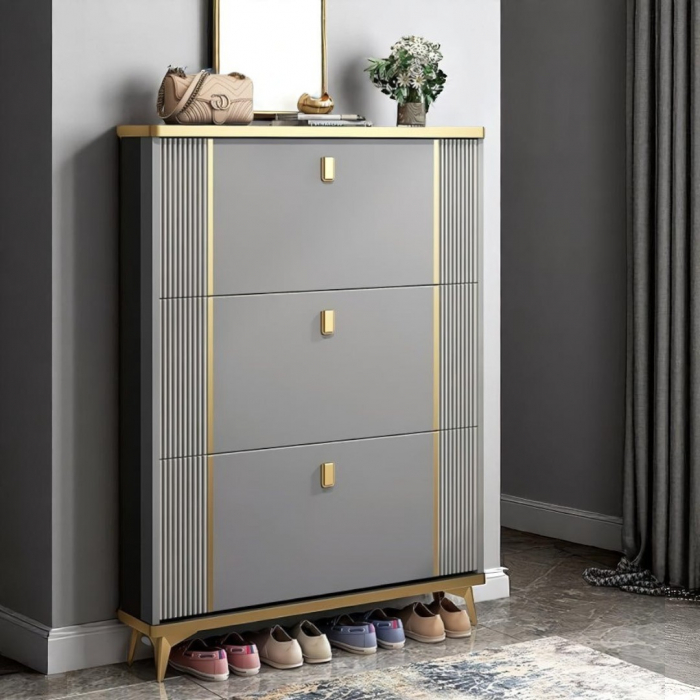 Pantofar 602 MDF Grey 100x24x118cm [3]