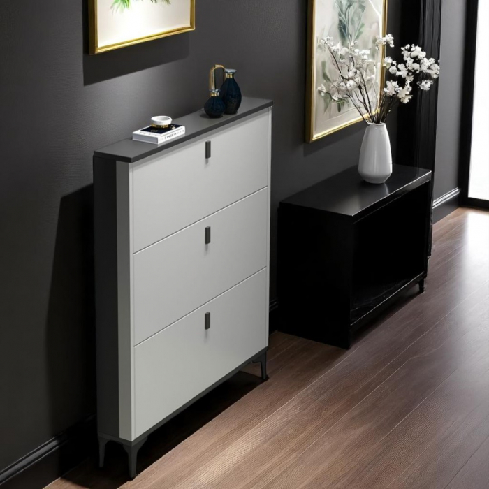 Pantofar 603 MDF Grey 100x24x118cm