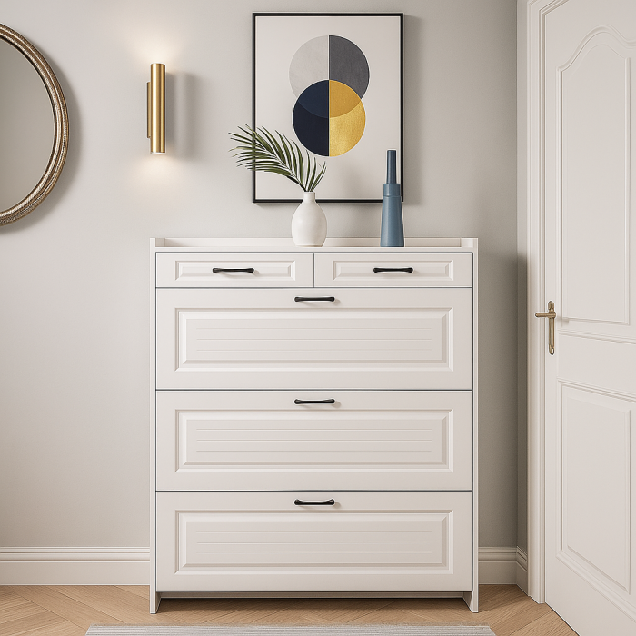 Pantofar H100 MDF White 100x24x120cm [2]