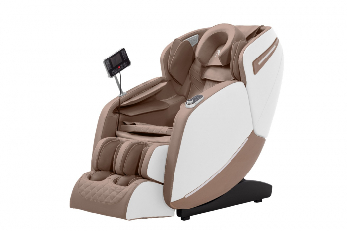 Scaun Masaj MP-A062, Alb+Cappuccino [3]